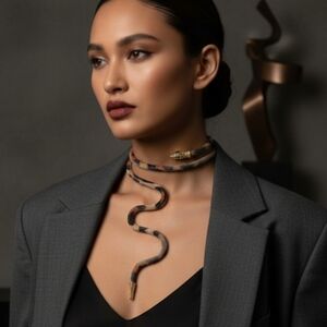 Elegant Snake Necklace